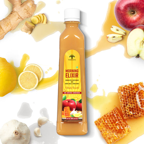 Morning Elixir – Apple Cider Vinegar with Honey, Ginger & Lemon